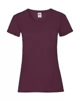 Ladies Valueweight T Burgundy