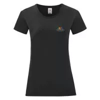 Ladies Vintage T Small Logo Print