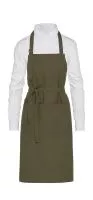 LISBON - Cotton Heavyweight Bib Apron with Pocket Olive