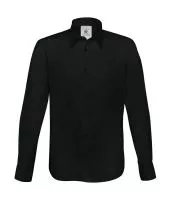 London Stretch Shirt LS Black