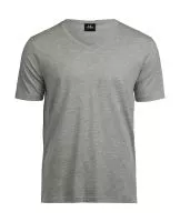 Luxury V-Neck Tee Heather Grey