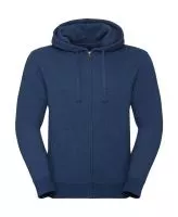 Men`s Authentic Melange Zipped Hood Sweat Ocean Melange