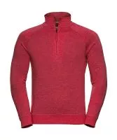 Men`s HD 1/4 Zip Sweat Red Marl