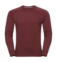 Men`s HD Raglan Sweat Maroon Marl