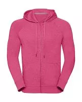 Men`s HD Zipped Hood Sweat Pink Marl