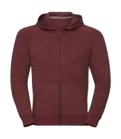 Men`s HD Zipped Hood Sweat Maroon Marl