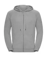 Men`s HD Zipped Hood Sweat Silver Marl