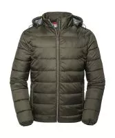 Men`s Hooded Nano Jacket Dark Olive