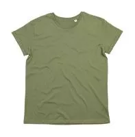 Men`s Organic Roll Sleeve T Soft Olive