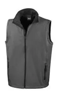 Men`s Printable Softshell Bodywarmer Charcoal/Black