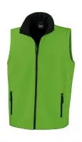 Men`s Printable Softshell Bodywarmer Vivid Green/Black