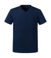 Men`s Pure Organic V-Neck Tee French Navy