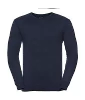 Men`s V-Neck Knitted Pullover French Navy