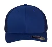 Mesh Cotton Twill Trucker Cap Royal