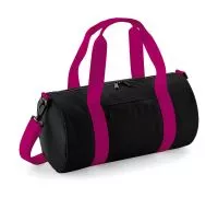 Mini Barrel Bag Black/Fuchsia