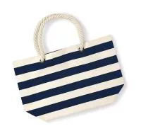 Nautical Beach Bag Natural/Navy