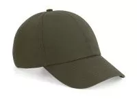 Organic Cotton 6 Panel Cap Olive Green