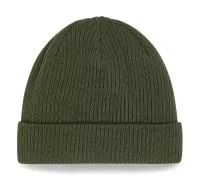 Organic Cotton Beanie Olive Green