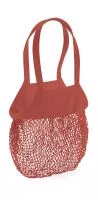 Organic Cotton Mesh Grocery Bag Orange Rust