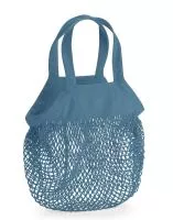 Organic Cotton Mini Mesh Grocery Bag Airforce Blue