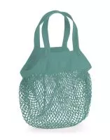 Organic Cotton Mini Mesh Grocery Bag Sage Green