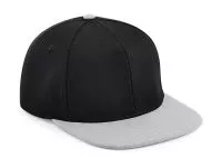 Original Flat Peak 6 Panel Snapback Black/Grey