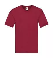 Original V-Neck T Brick Red