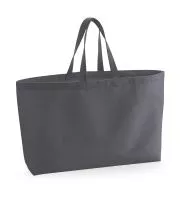 Oversized Canvas Tote Bag Graphite Grey