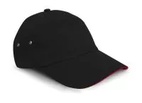 Plush Sandwich Cap Black/Red