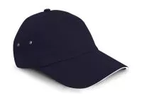 Plush Sandwich Cap Navy/White