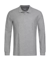 Polo Long Sleeve Grey Heather