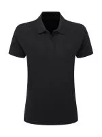 Poly Cotton Polo Women Black