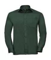 Poplin Shirt LS Bottle Green