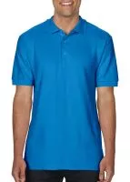 Premium Cotton Double Piqué Polo Sapphire