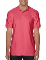 Premium Cotton Double Piqué Polo Coral Silk