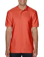 Premium Cotton Double Piqué Polo Bright Salmon