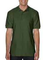 Premium Cotton Double Piqué Polo Military Green