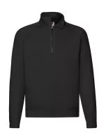 Premium Zip Neck Sweat Black