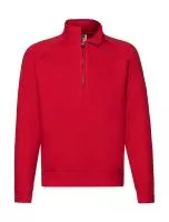 Premium Zip Neck Sweat Piros