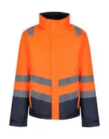 Pro Hi Vis Insulated Parka Orange/Navy