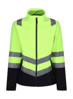 Pro Hi Vis Softshell Jacket Yellow/Navy