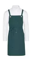 PROVENCE - Crossover Eyelets Bib Apron with Pocket Enamel Blue