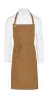 PROVENCE - Eyelet Bib Apron with Pocket Caramel