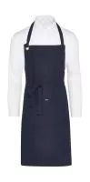 PROVENCE - Eyelet Bib Apron with Pocket Navy