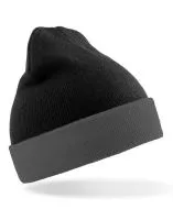 Recycled Black Compass Beanie