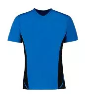 Regular Fit Cooltex® Panel V Neck Tee Electric Blue/Black