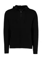 Regular Fit Zipped Hoodie Superwash® 60º Black