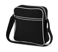 Retro Flight Bag Black/White