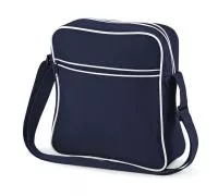 Retro Flight Bag French Navy/White