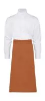 ROME Medium Length Bistro Apron Burnt Orange